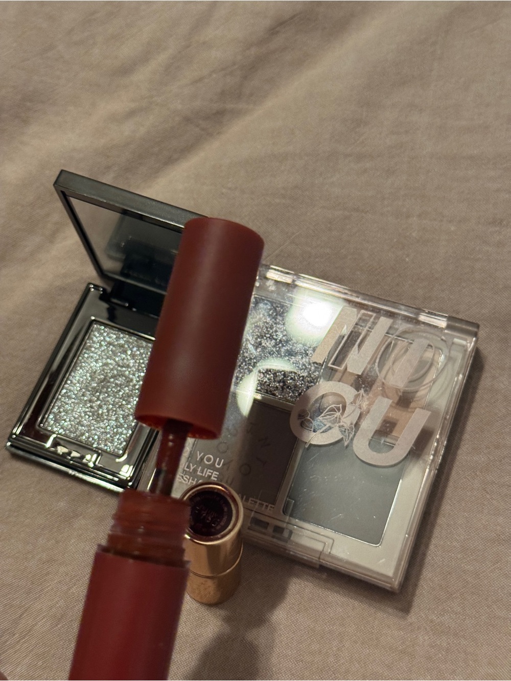 Makeup Bundle Charlotte Tilbury Pillow Talk 3CE Lip Tint Eyeshadow Palettes
